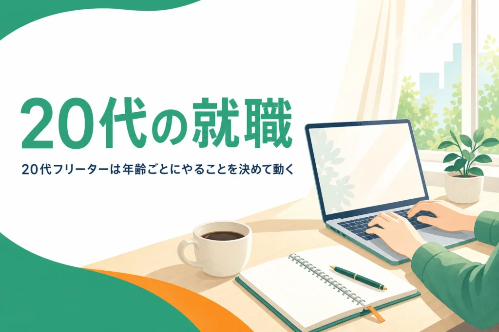 20代フリーターが年齢ごとにやることを決めて就職を進める記事のアイキャッチ