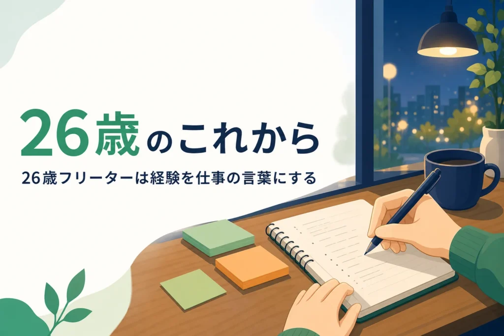 26歳フリーターが続ける意思と経験の伝え方を準備して就職を進める記事のアイキャッチ