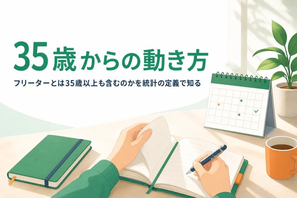 35歳以上はフリーターに含まれるのかと、35歳からの動き方を紹介する記事のアイキャッチ