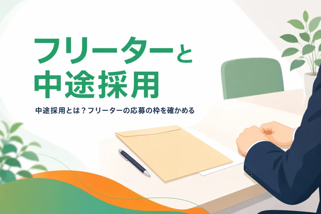 フリーターは中途採用かと新卒・既卒・中途の扱いを紹介する記事のアイキャッチ