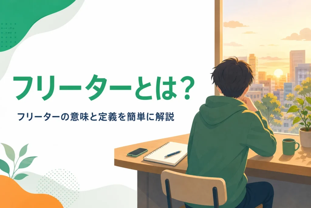 フリーターの意味と統計上の定義をやさしく解説する記事のアイキャッチ