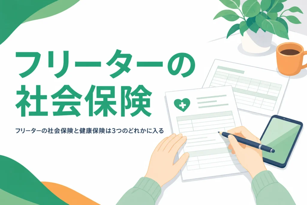 フリーターの社会保険と健康保険の加入の条件と手続きを紹介する記事のアイキャッチ
