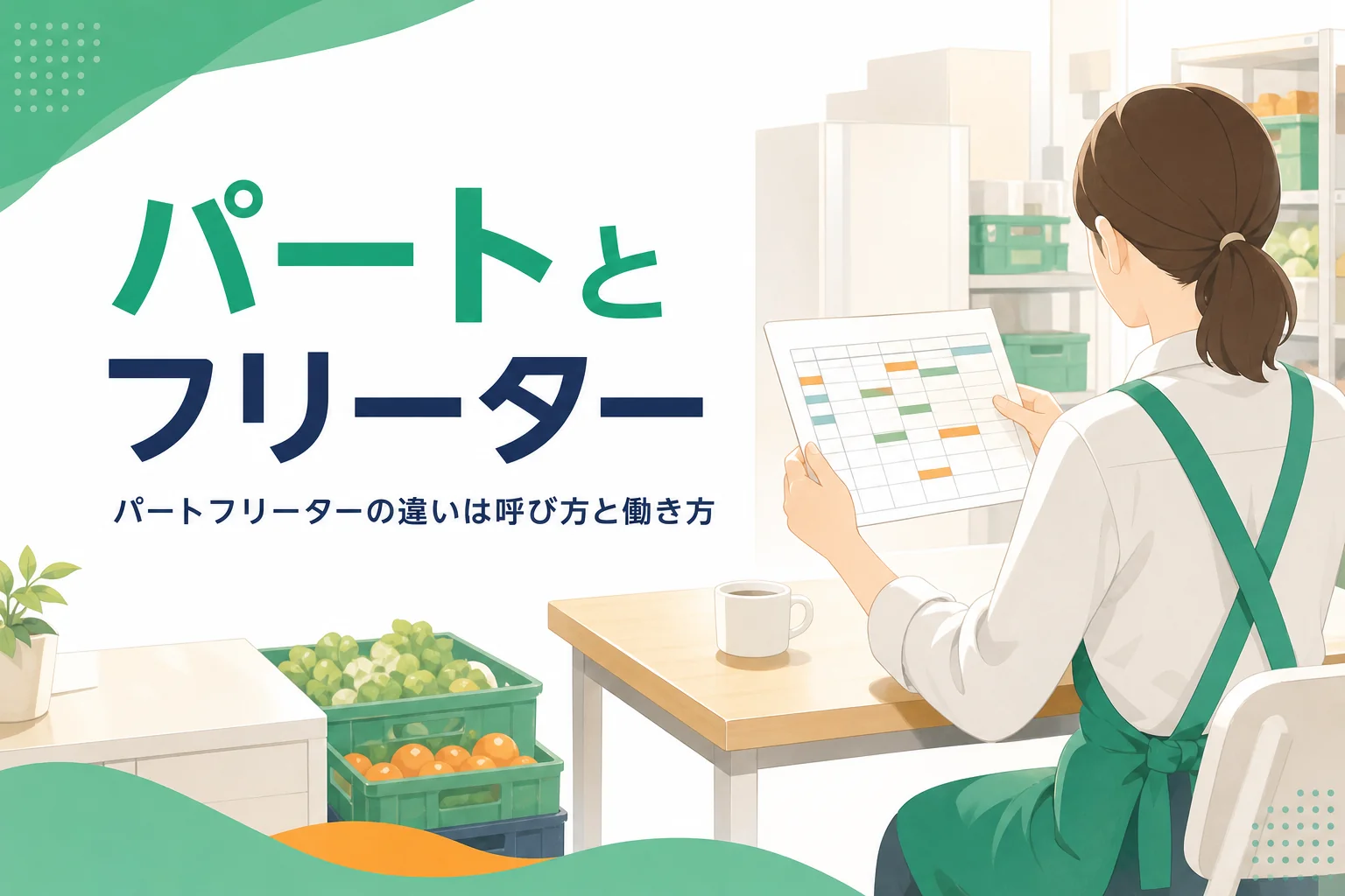 パートとフリーターの違いを呼び方と働き方から紹介する記事のアイキャッチ