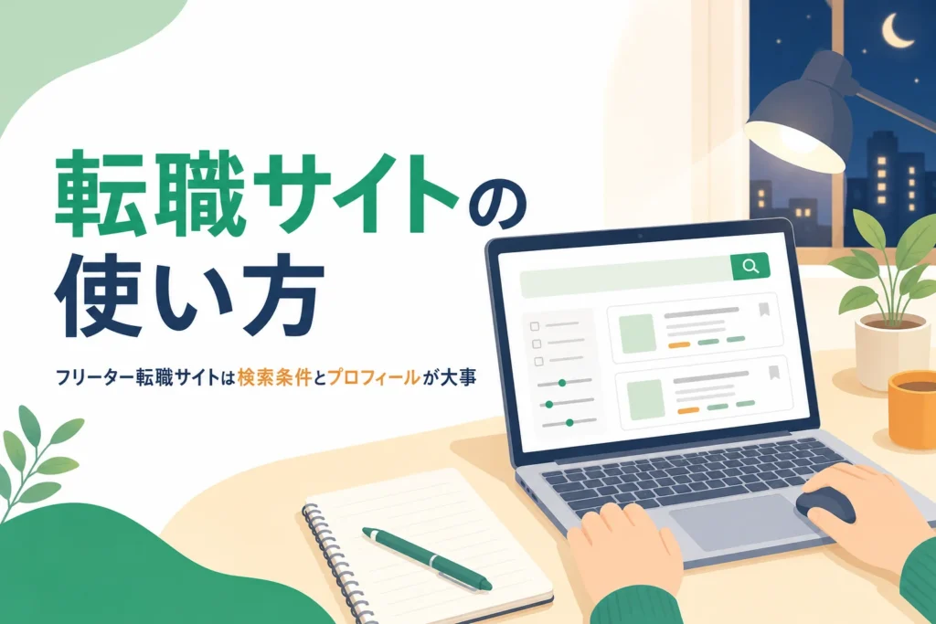 フリーターでも使える転職サイト・求人サイトの使い方を紹介する記事のアイキャッチ