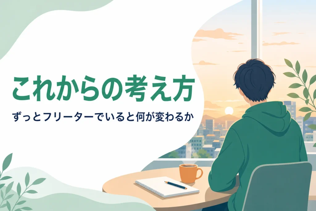 ずっとフリーターでいると年齢とともに何が変わるかを考える記事のアイキャッチ